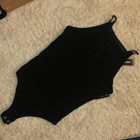 Express mesh high neck bodysuit - Picture 2 of 4